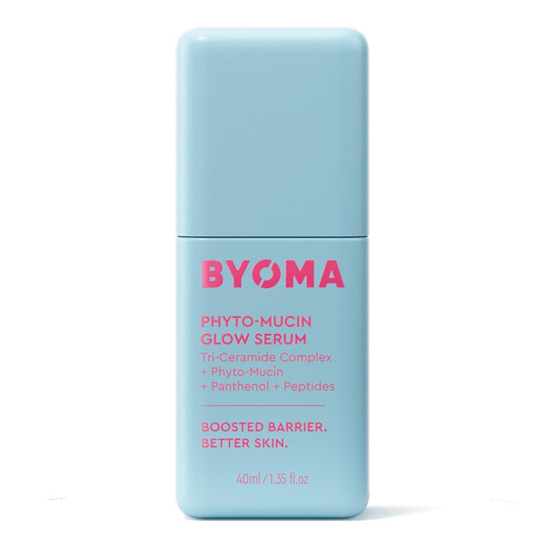 BYOMA Phyto-Mucin Glow Serum - Mucin Face Serum for Glass Skin - Plumps, Primes + Hydrates - Flawless Primer and Makeup Base - Strengthens Skin Barrier - 1.35 Fl.Oz