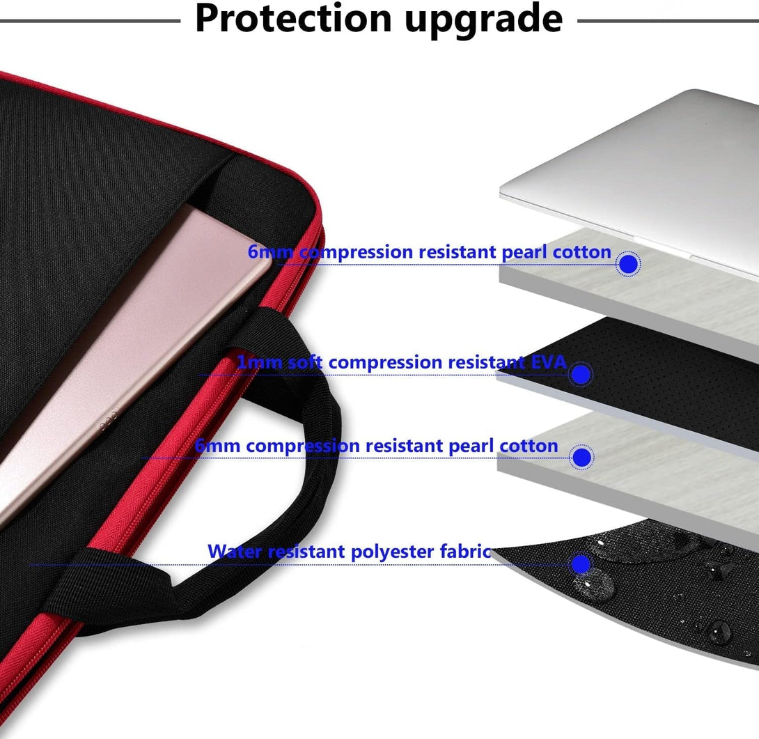 Hseok Laptop Sleeve 13-14 Inch Case Briefcase Compatible with Macbook Pro 14 Inch M4/M3/M2/M1 All Model of 13.3 Inch Mac Air/Pro, XPS 13 14, Most Popular 13"-14" Notebooks,B01K03