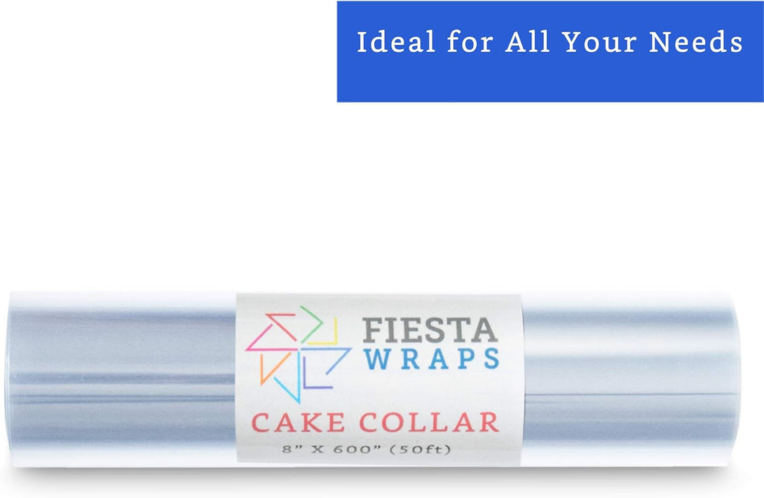 Cake Collar 8 X 600 in (50Ft) - Acetate Roll - Acetate Sheets for Baking - Cake Wrapping Plastic - Acetato Para Reposteria - Acetato Para Pasteles