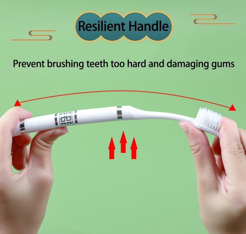 Adult Extra Soft Bristles Toothbrush Nano Manual Toothbrush for Sensitive Teeth and Receding Gums Plaque Remover BPA Free 6 Pack