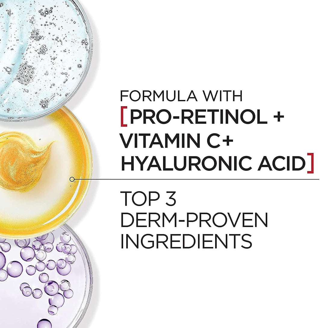 L'Oreal Paris Revitalift Triple Power Anti-Aging Eye Cream Treatment, with Pro Retinol, Hyaluronic Acid & Vitamin C to Reduce Wrinkles, De-Puff and Brighten Skin, 0.5 Fl. Oz.