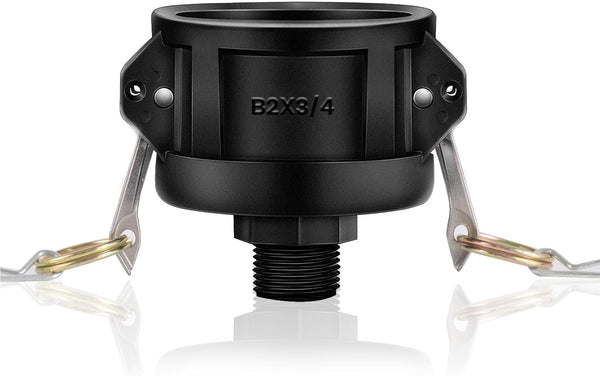 275 330 Gallon IBC Tote Adapter, Tank Drain Adapter for Garden Hose，Ibc Tote Fittings，2 Inch Camlock Fittings to 3/4 Inch Male，1 Pack