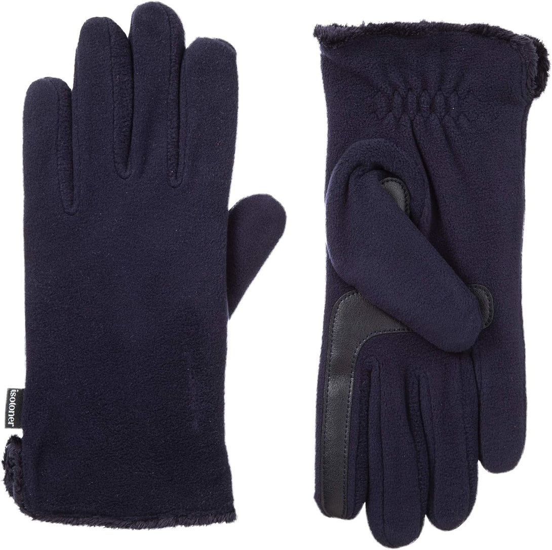 Isotoner Womens Stretch Fleece Gloves with Microluxe Lining and Smart Touch Technology