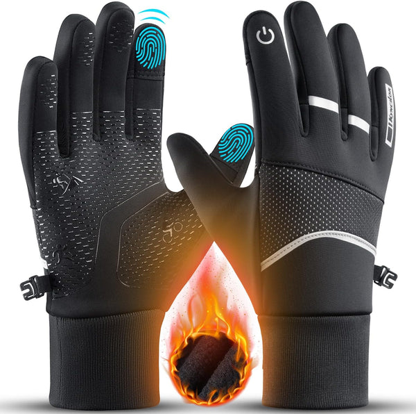 Kyncilor Womens Winter Gloves Mens Thermal Gloves with Touchscreen Fingers Anti-Slip Grip for Runing Working Texing Driving