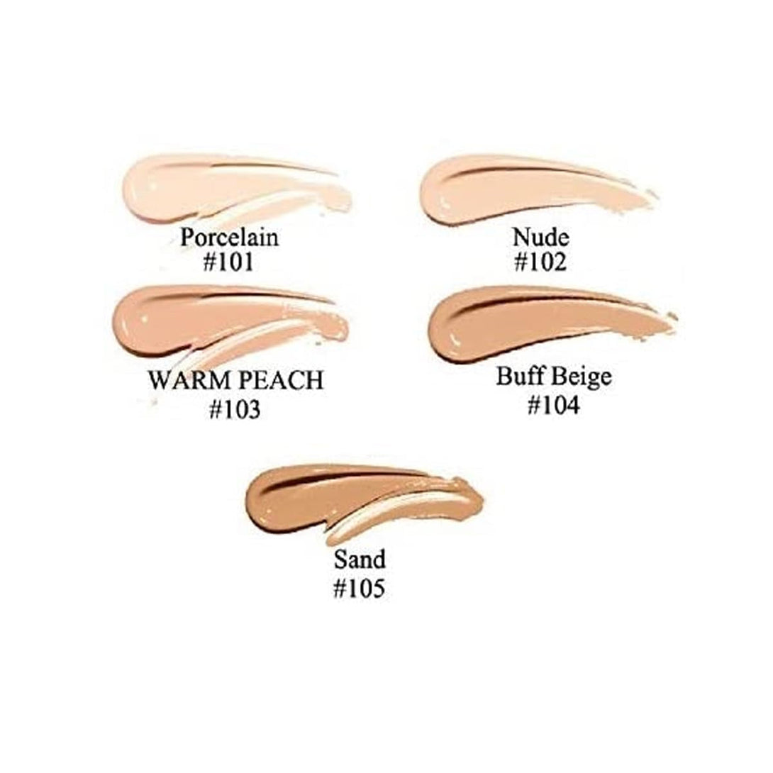 2 Pack PHOERA Foundation Makeup for Older Women,Flawless Soft Matte Liquid Foundation 24 HR Oil Control Concealer Foundation Makeup,Full Coverage Foundation for Women and Girls (104 Buff Beige)