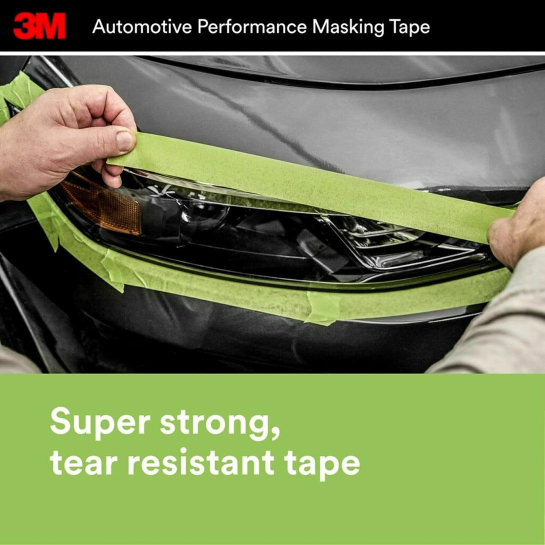 3M Automotive Refinish Masking Tape, 06654, 36 Mm X 55 M, 1 Roll