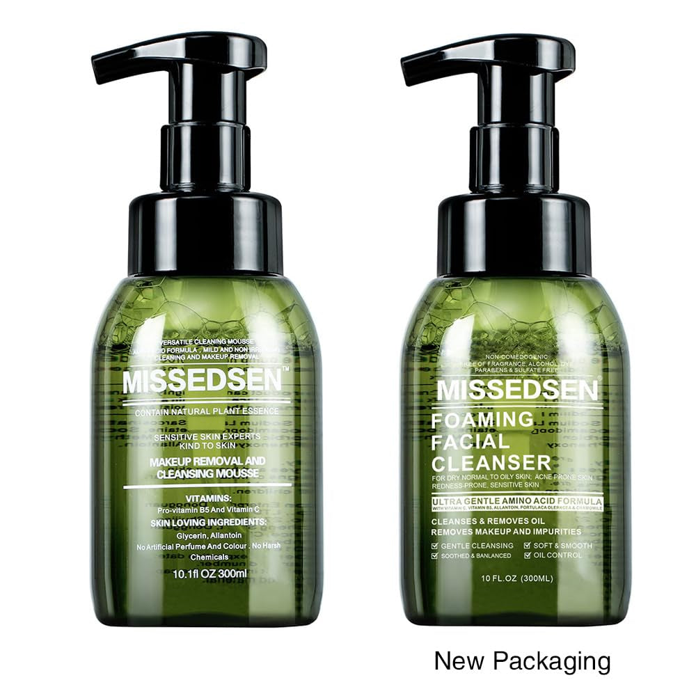 Hydrating Foam Cleanser | Makeup Remover & Gentle Face Wash for Normal to Dry, Sensitive Skin | No Fragrance, Non-Comedogenic, No Oil, No Soap (300Ml/10Oz)