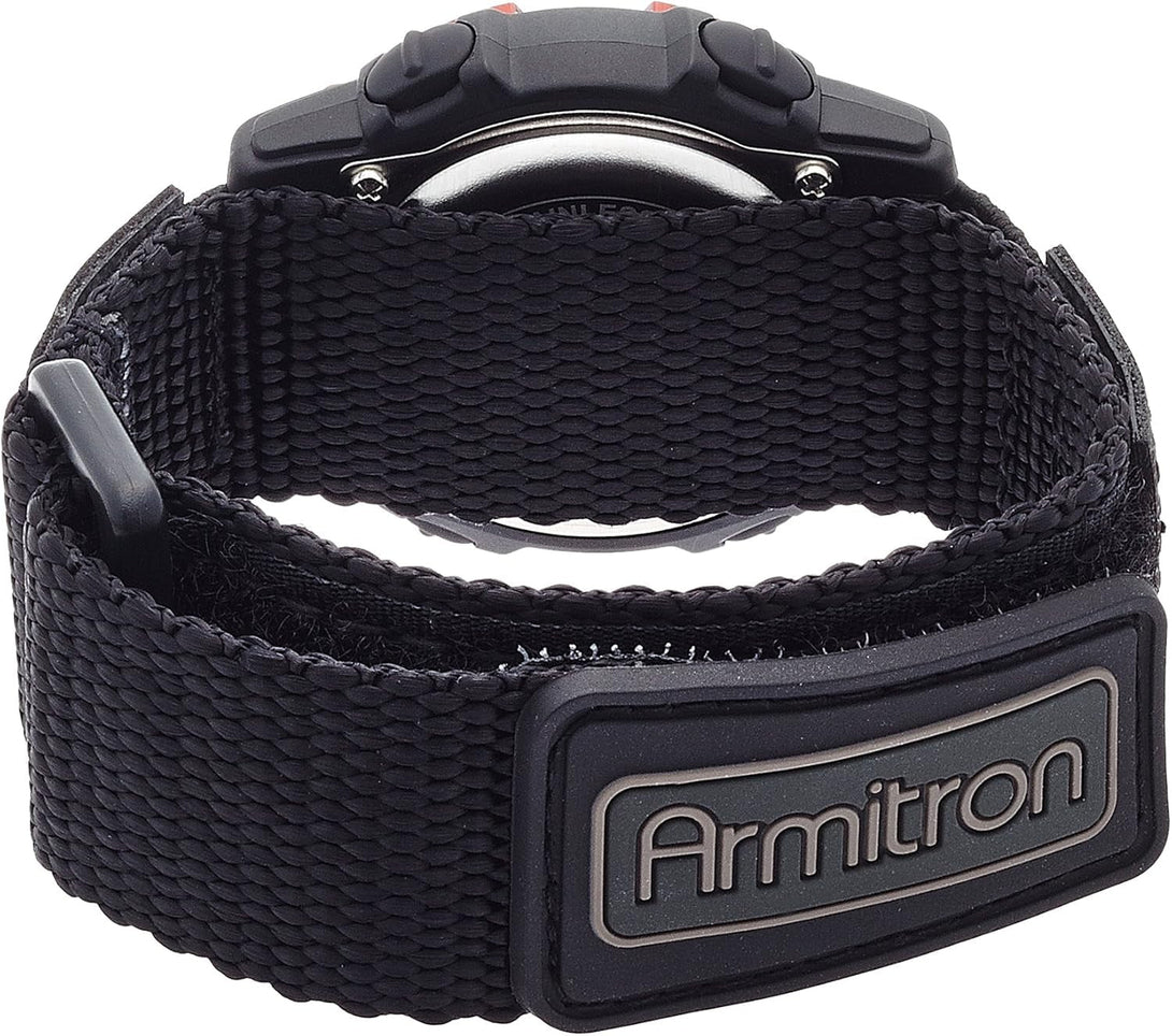 Armitron Sport Unisex Digital Chronograph Nylon Strap Watch, 45-7004