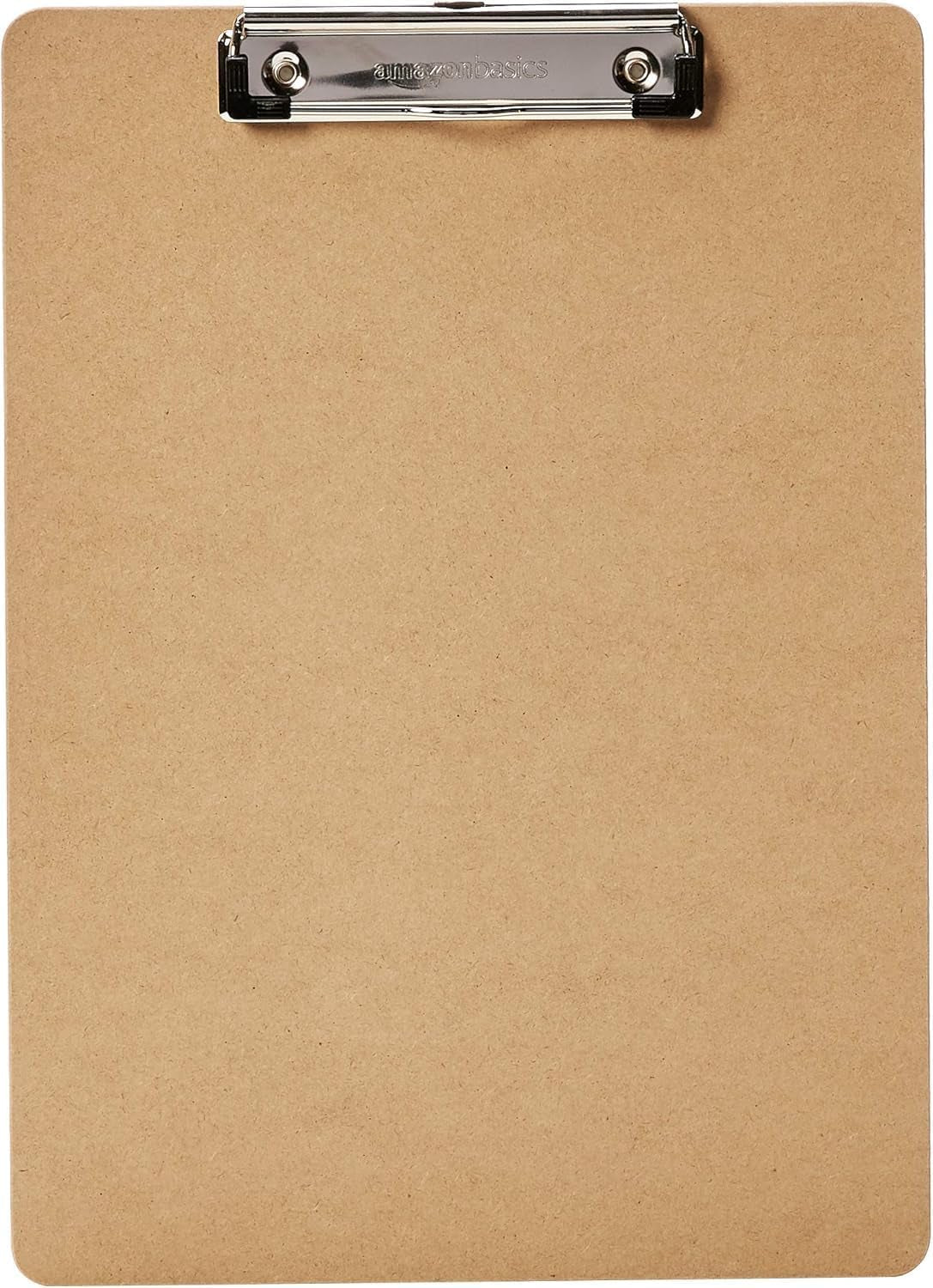 Amazon Basics Hardboard Office Clipboard, 6-Pack, Brown