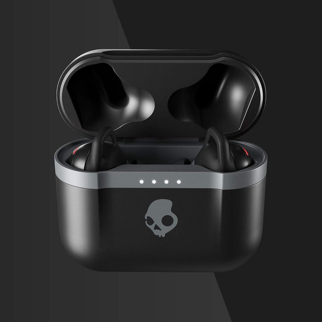 Skullcandy Indy Evo In-Ear Wireless Earbuds, 30 Hr Battery, Microphone, Works with Iphone Android and Bluetooth Devices - Black