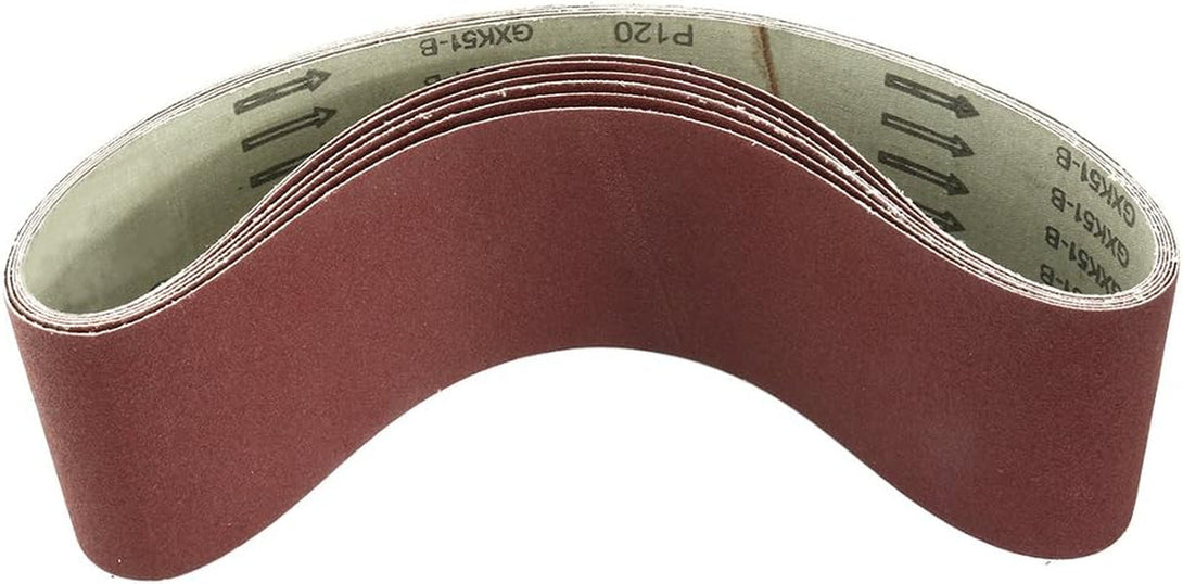 4 Inch X 36 Inch Sanding Belts, 60/80/120/240/320 Grits, Belt Sander Tool for Woodworking, Metal Polishing, 5 Pack Aluminum Oxide Sanding Belt