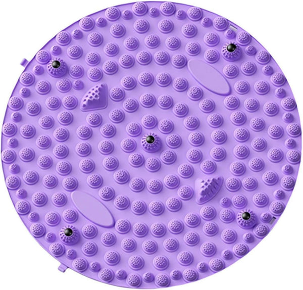 Foot Massager Mat,Relaxation Massage Mat Feet Massage Pad,Foot Reflexology Stone Pad,Ergonomic Acupressure Mat for Feet Relaxation,Portable Massage Tool for Walking & Long Sittin (Purple 55CM)