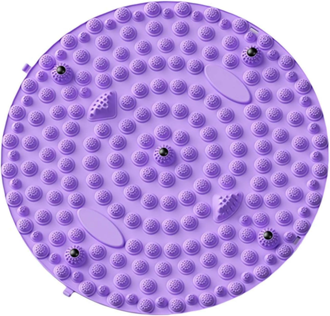 Foot Massager Mat,Relaxation Massage Mat Feet Massage Pad,Foot Reflexology Stone Pad,Ergonomic Acupressure Mat for Feet Relaxation,Portable Massage Tool for Walking & Long Sittin (Purple 55CM)