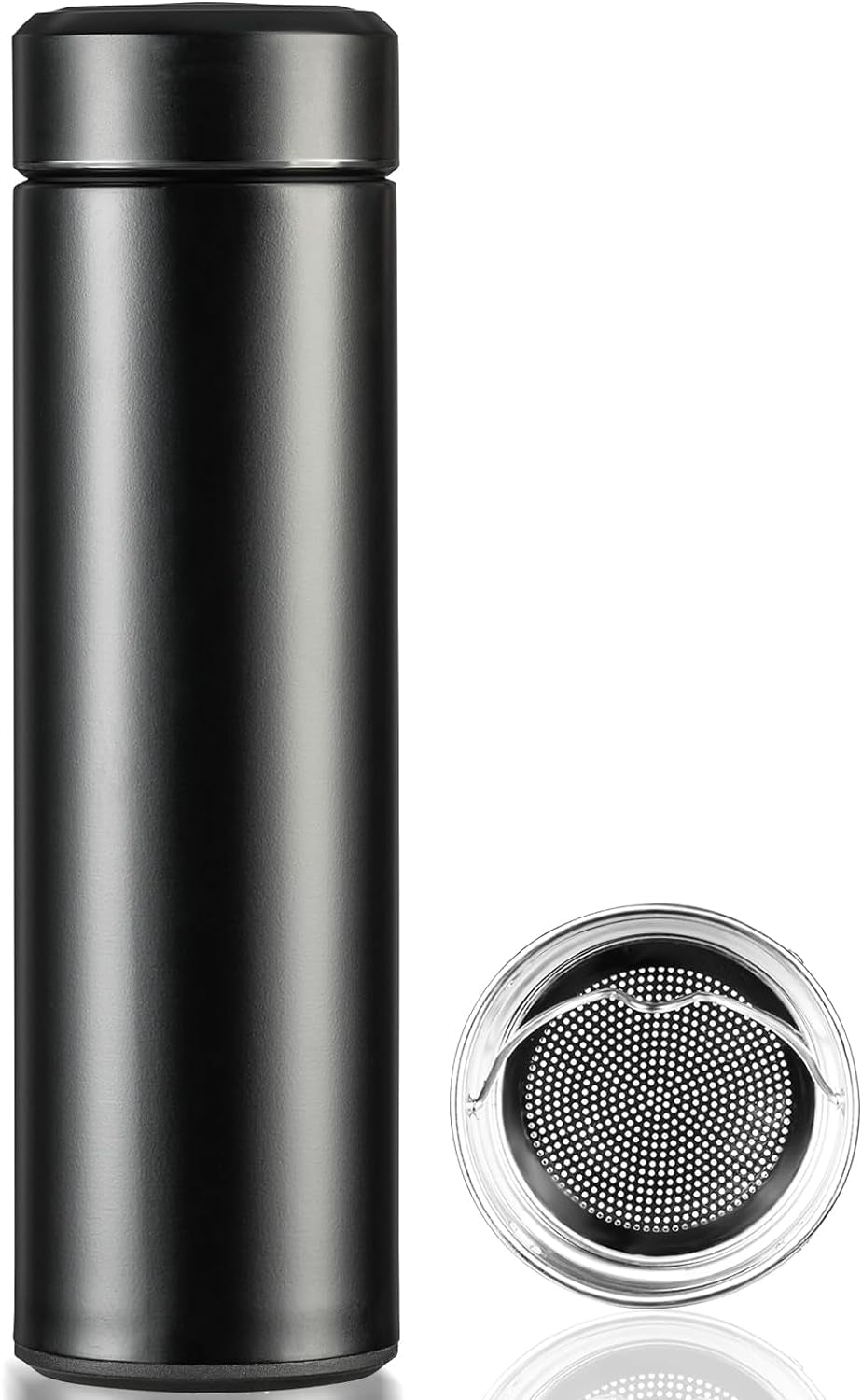 PARACITY Insulated Water Bottle, 17 Oz Stainless Steel Water Bottles, Double Wall Vacuum Hot Drinks Thermo, Metal Water Bottle Keeps Hot for 12 Hrs, Cold for 24 Hrs, for Coffee, Tea