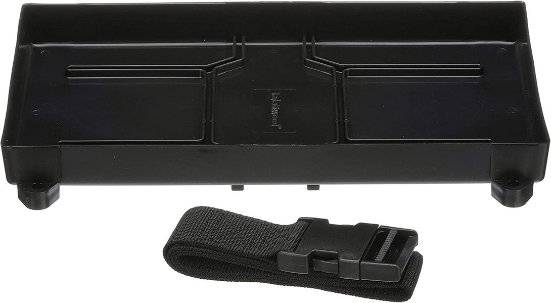 Attwood 9093-5 Battery Tray with Strap, 27/27M Series Battery, 12 3/8-Inches L X 7 1/8-Inches W, for up to 10 1/2 Inches Tall