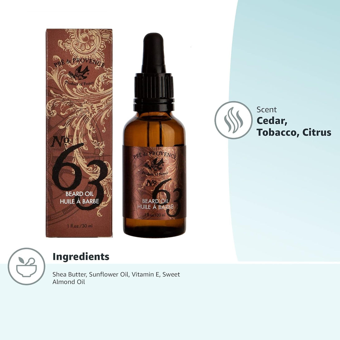 PRE DE PROVENCE No.63 Men'S Collection, Beard Oil