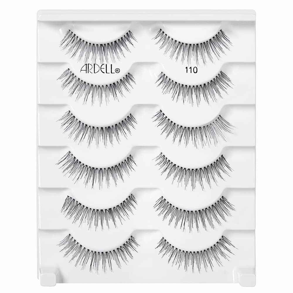 Ardell False Eyelashes, Natural 110, 5 Pair + Bonus Pair Multipack for Eye-Lifting Effect