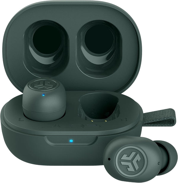 Jlab Jbuds Mini True Wireless Bluetooth Earbuds + Charging Case, Sage, IP55 Sweat and Dust Proof, Bluetooth Multipoint, Be Aware Audio, 3 EQ Sound Settings, Crystal Clear Calls