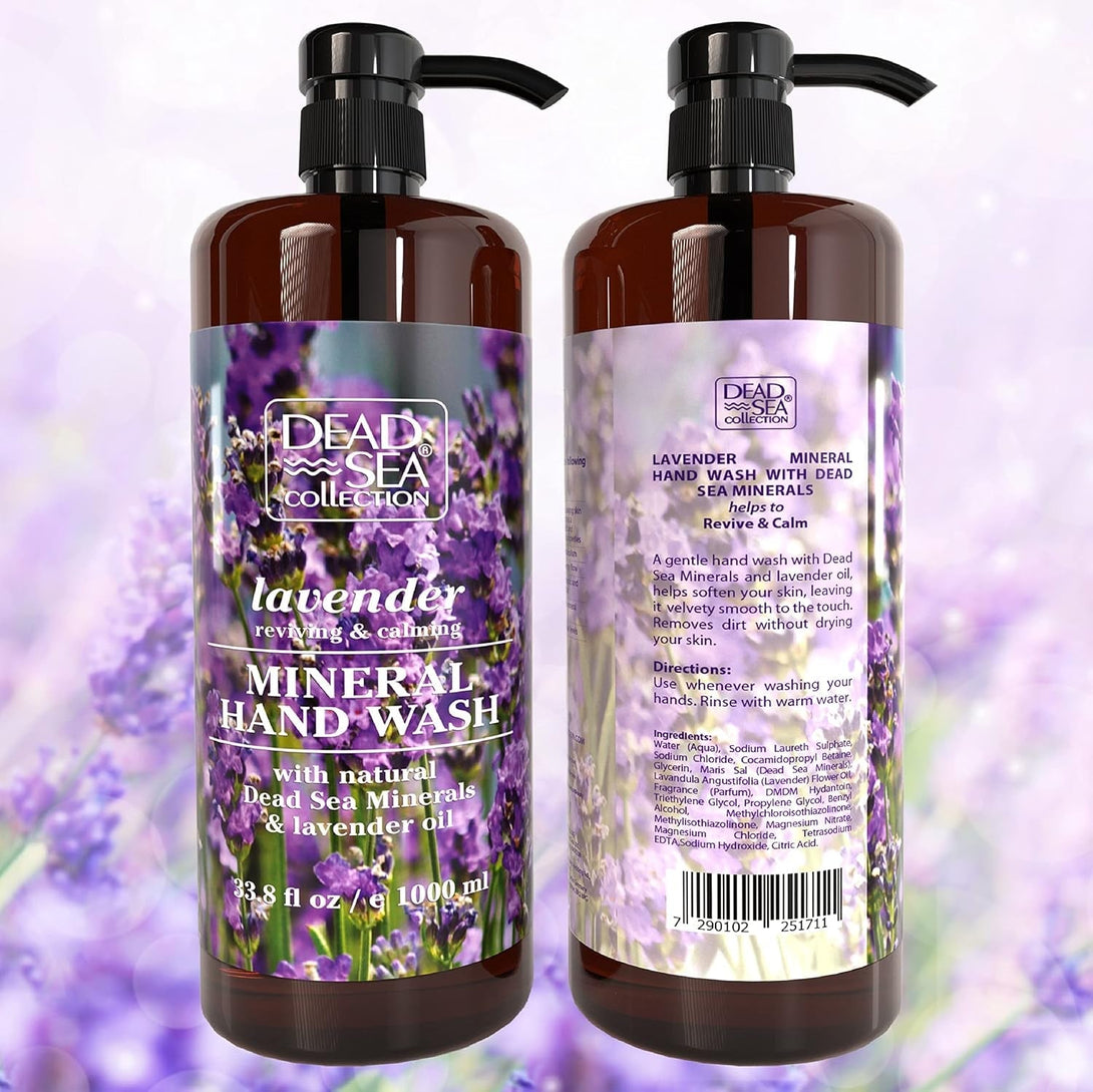 Dead Sea Collection Lavender Liquid Hand Soap - Pack of 2 (33.8 Fl. Oz Each)