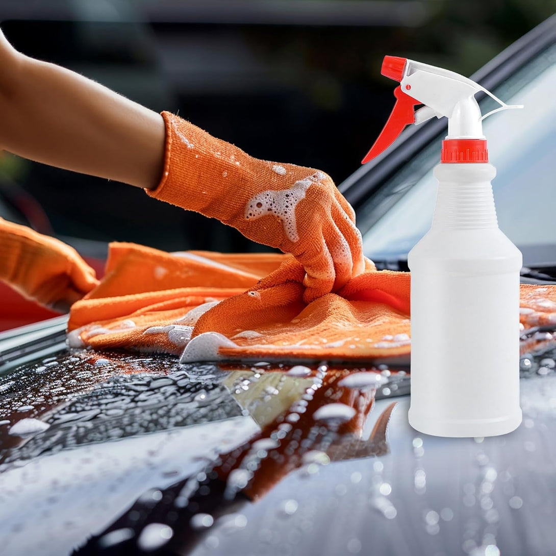 12 PCS 16 Oz Spray Bottle,Plastic Spray Bottles for Cleaning,Reusable Empty Refillable Solutions Bottle,Spray Bottle Bulk for Garden,Plants,Water,Kitchen and Commercial