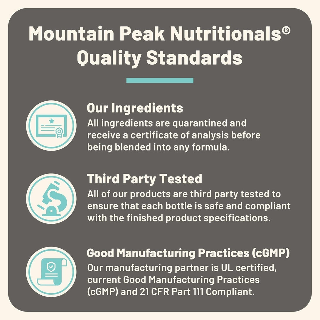 Mountain Peak Nutritionals Sleep Easy - Sleep Support Supplement Promoting a Relaxed & Calm Mood - 5-HTP, Amino Acids, Melatonin, & Magnesium - Hypoallergenic Dietary Supplement (60 Capsules)