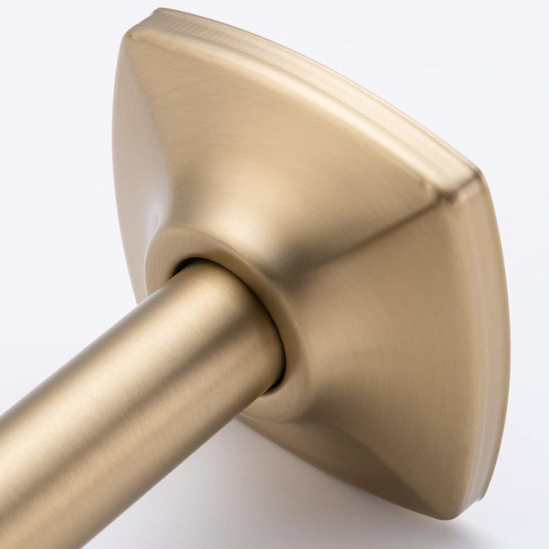 13 Inch High Rise S Shape Shower Extension Arm with Flange,Brushed Gold Shower Head Extender Arm Wall Mounted,Standard 1/2" Connection-Bathroom Accessory,Sw-91098-13Bg.