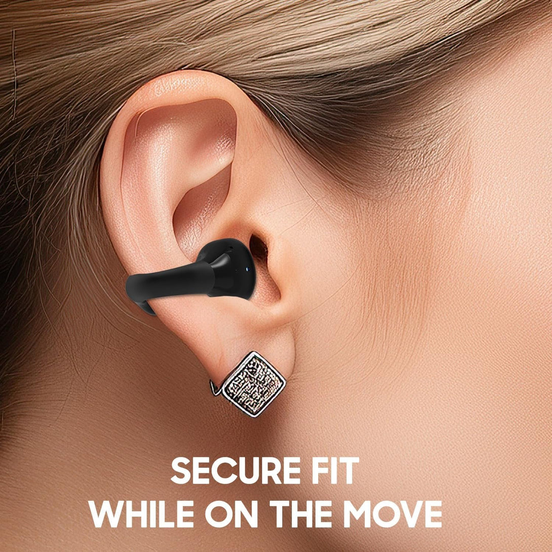 C1Pro Ear Clip Earbuds Clip on Ear Buds Wireless Bluetooth Earbuds Freeclip Bluetooth Headphones Open on Earring Cuff Earbud Earrings Clips Best Free Bud for Ears Glasses Living Need Open-Ear Comfort
