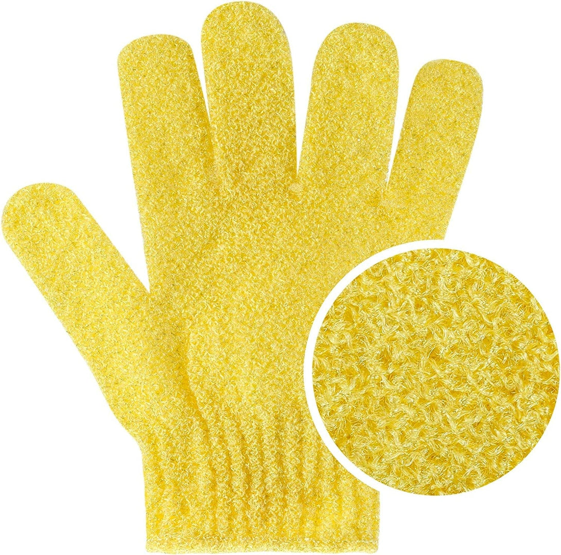 BTYMS 24 Pcs Shower Exfoliating Gloves Hand Exfoliating Glove Body Scrubber Loofah Washing Gloves for Shower, Spa, Massage and Body Scrubs, Dead Skin Cell Remover
