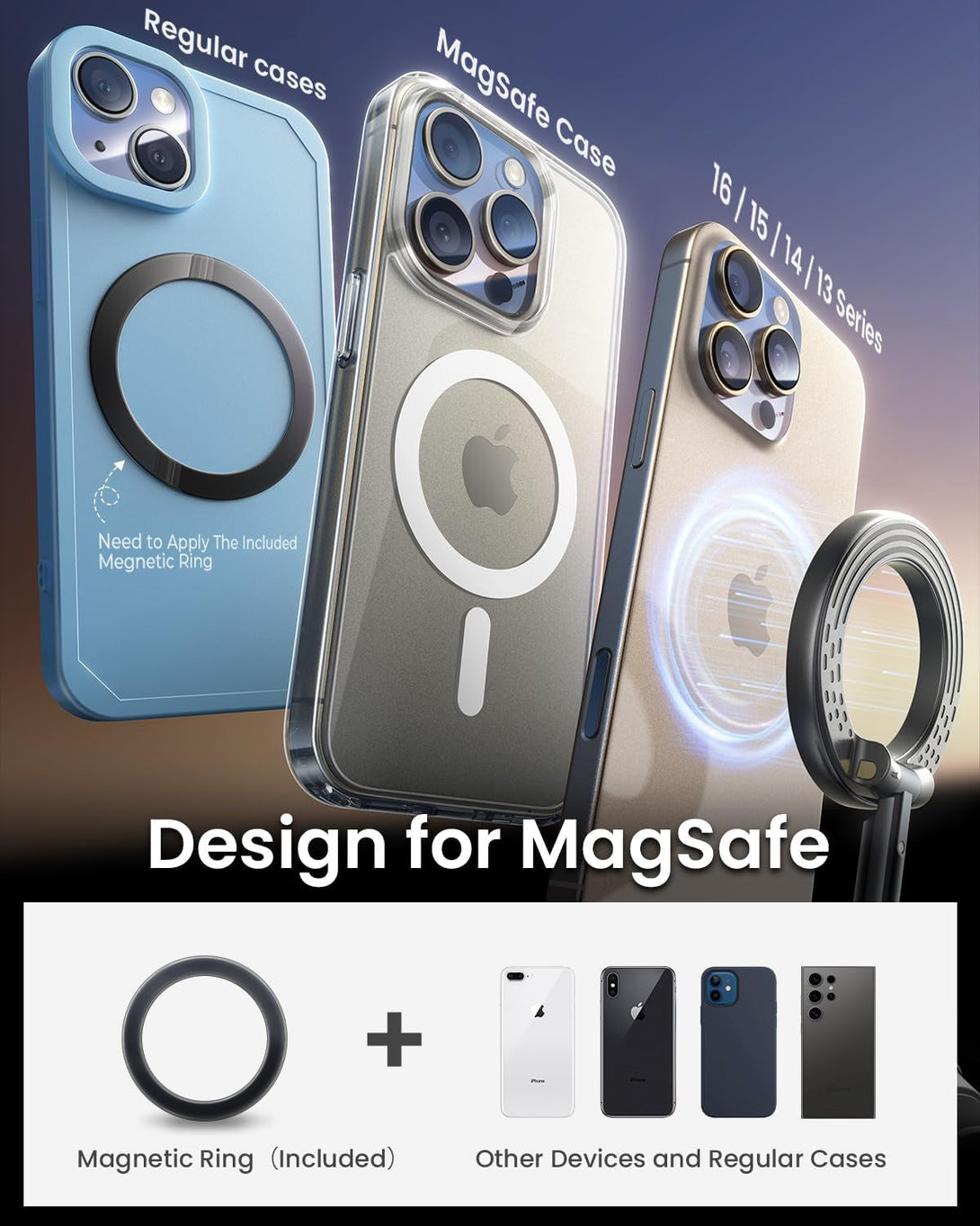 2025 Upgraded Vacuum Suction Cup Phone Mount [89+LBS Strongest Suction], Vacuum Magnetic Phone Holder Stand [24 N55 Stronger Magnets], 360° Adjustable for Your Car/Gym/Mirror