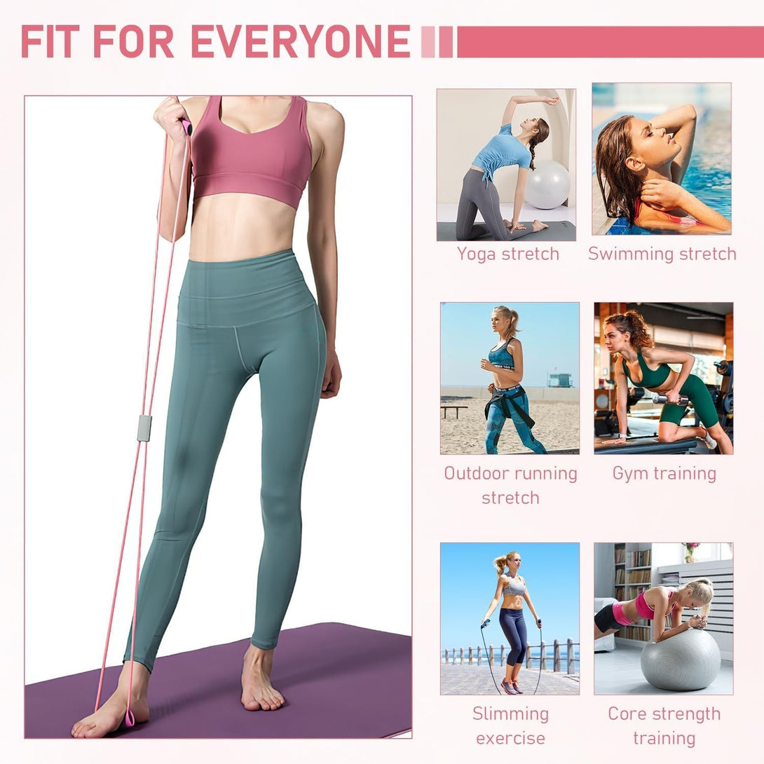3PC Saludea Resistance Band,Figure 8 Exercise Bands for Women Men,8 Shaped Resistance Bands for Arms, Chest Expander, Yoga Gym Fitness Pulling Rope 8 Word Elastic,Figure 8 Resistance Band with Handles
