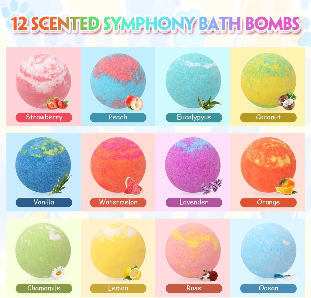 Bath Bombs for Kids with Surprise inside for Girls Boys Toddlers Organic Kids Bath Bombs with Toys inside Ideal Birthday Christmas Gift Set