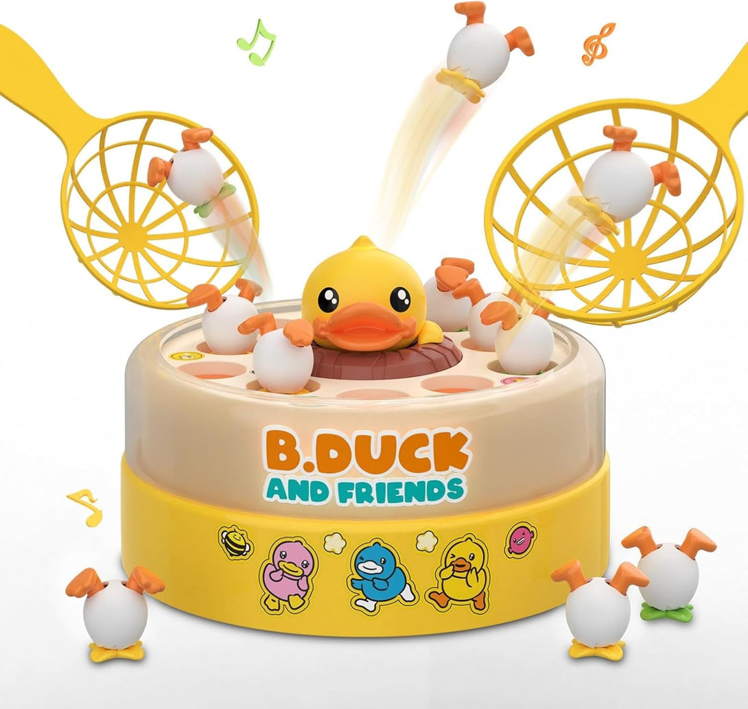 B.Duck Games for Kids Age 4-6, Board Games Bounce and Catch Duck Toys for Kids 4-8, Family Board Games for 5-7 Boys Girls, Birthday Gifts Christmas Party Games for Toddlers 3-5