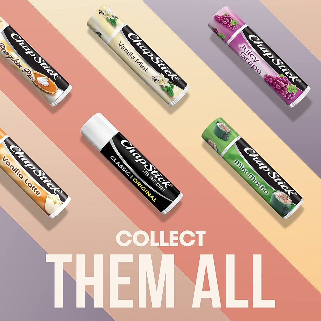 Chapstick Classic Original Lip Balm Tubes, Lip Care - 0.15 Oz (Pack of 3)