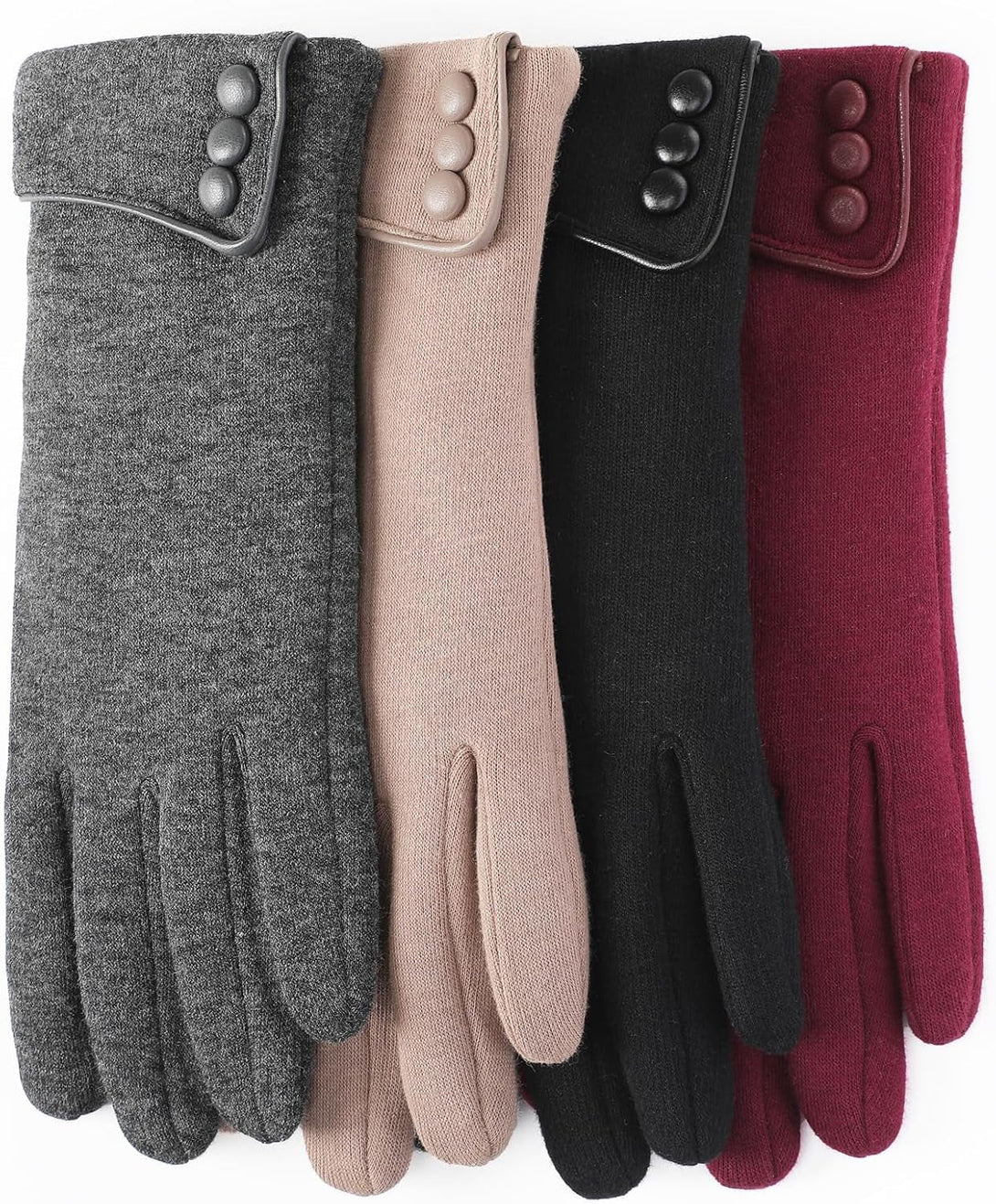 Winter Gloves for Women, Winter Touch Screen Texting Warm Gloves with Thermal Soft Lining for Women