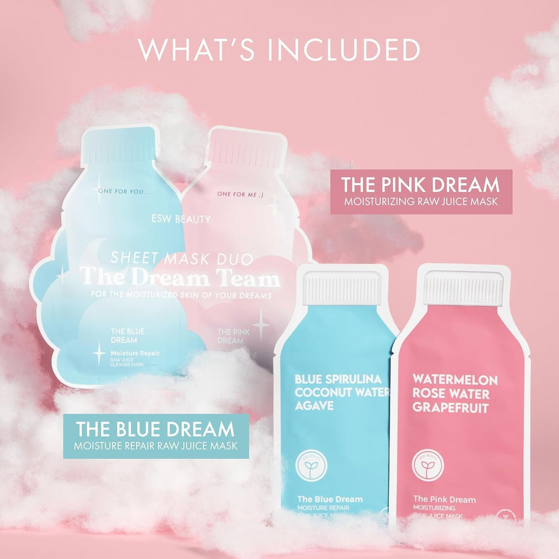 ESW Beauty Dream Team Sheet Mask Duo: for the Moisturized Skin of Your Dreams
