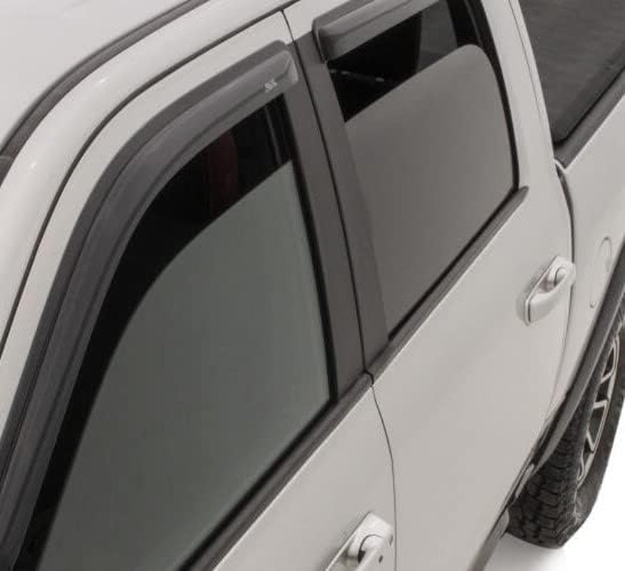 Auto Ventshade [AVS] outside Mount Rain Guards for 2010 - 2017 GMC Terrain | Window Vent Visors, 4 Pcs. - Smoke | 94167
