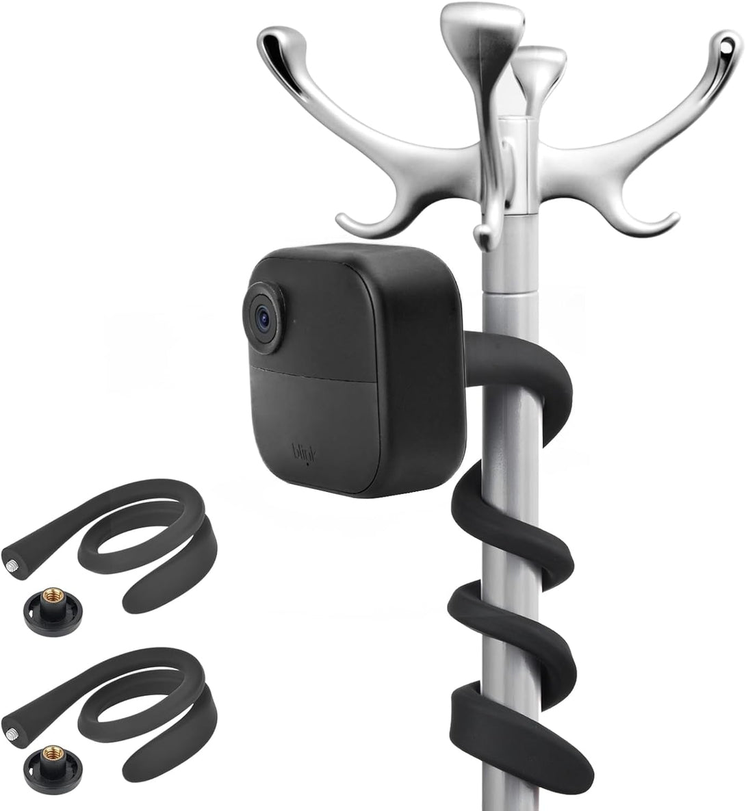 ALERTCAM 2Pack Flexible Twist Mount for Blink XT, Blink XT2, Blink Mini, Blink Outdoor 4 (4Th Gen) / (3Rd Gen) Wireless Home Security Camera System - Black