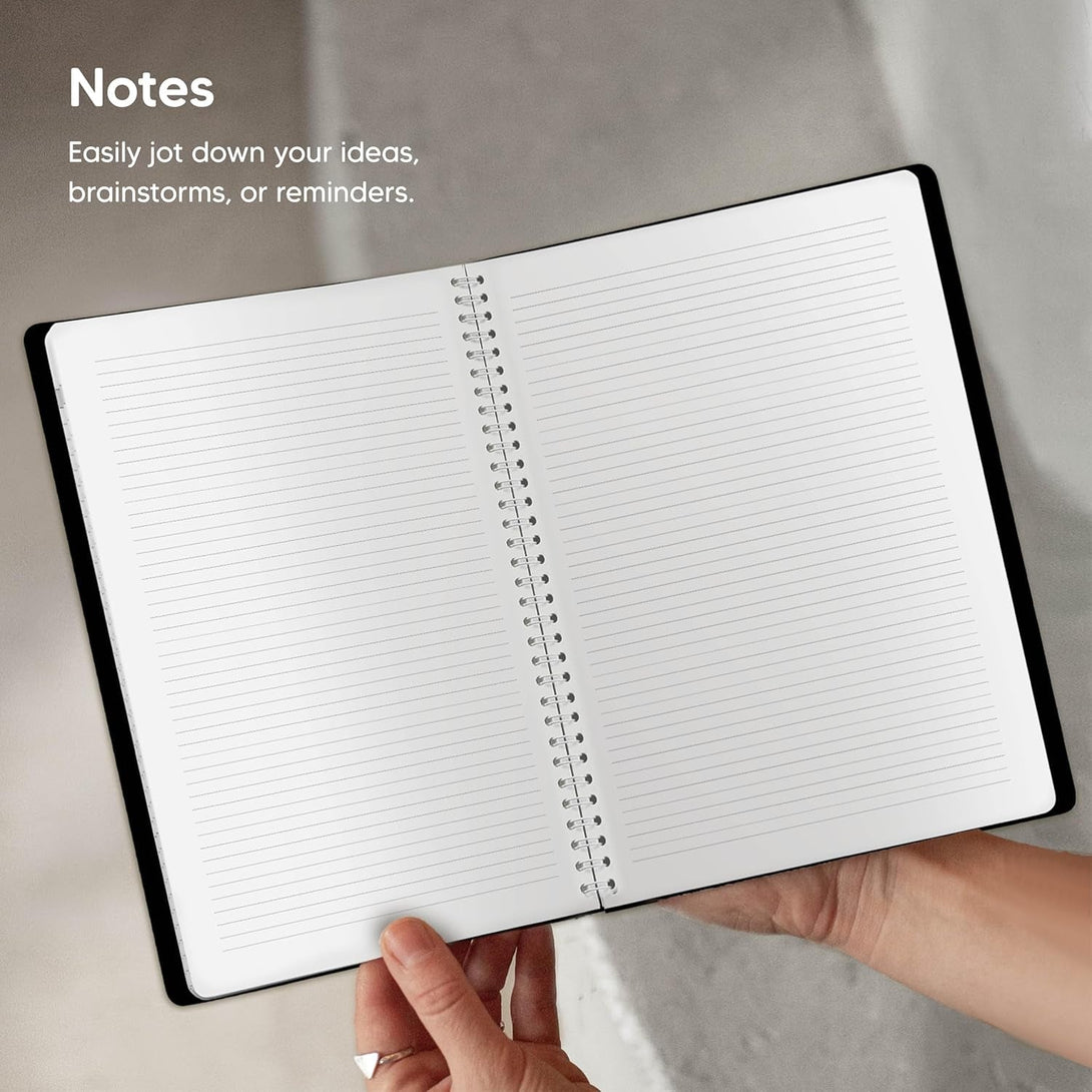 Academic Planner 2025-2026 - Hourly 2025-2026 Planner Weekly and Monthly - Appointment Book with Flexible Cover, Twin-Wire Binding - Simple Design for Productivity, June 2025 - July 2026. 8.5 X 11