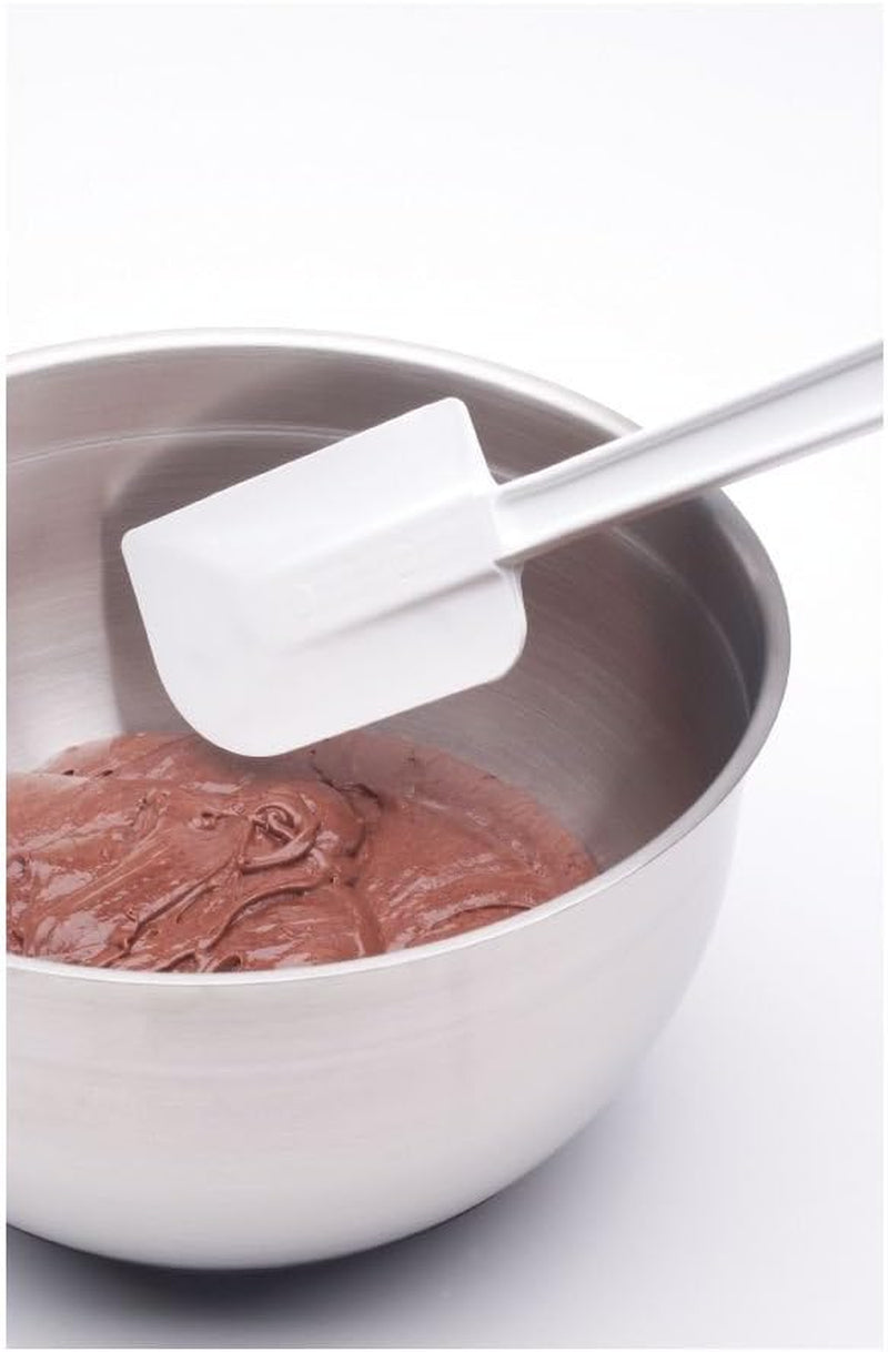 Rubbermaid Commercial Products Cold Temperature Scraper Spatula, White, 9.5 Inch, Clean-Rest Design