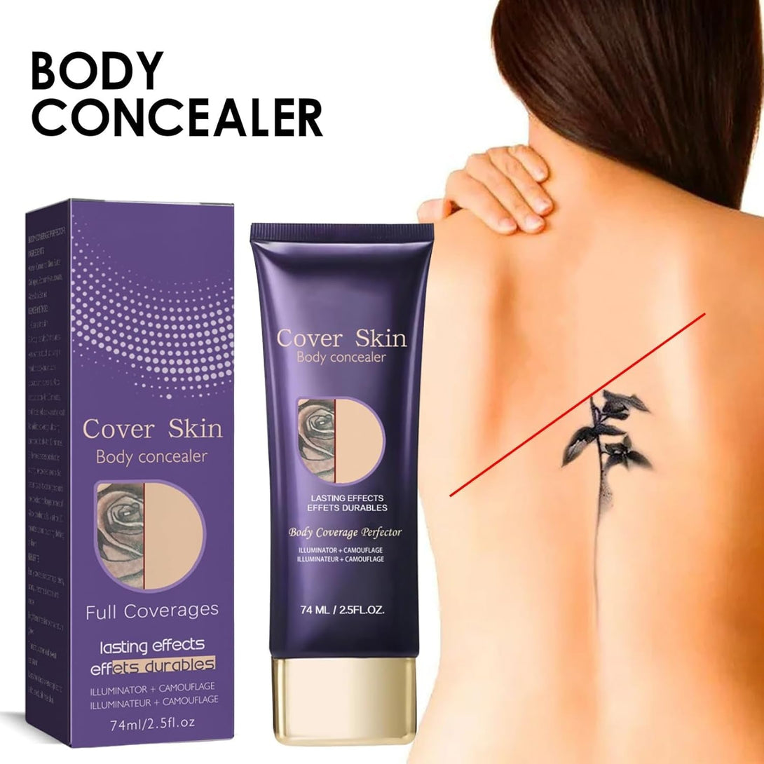 2 Pack All over Tattoo Cover up Makeup Waterproof Complexion Perfector, Natural Radiance Shade, Body Coverage Perfector, Long Last Body Foundation.