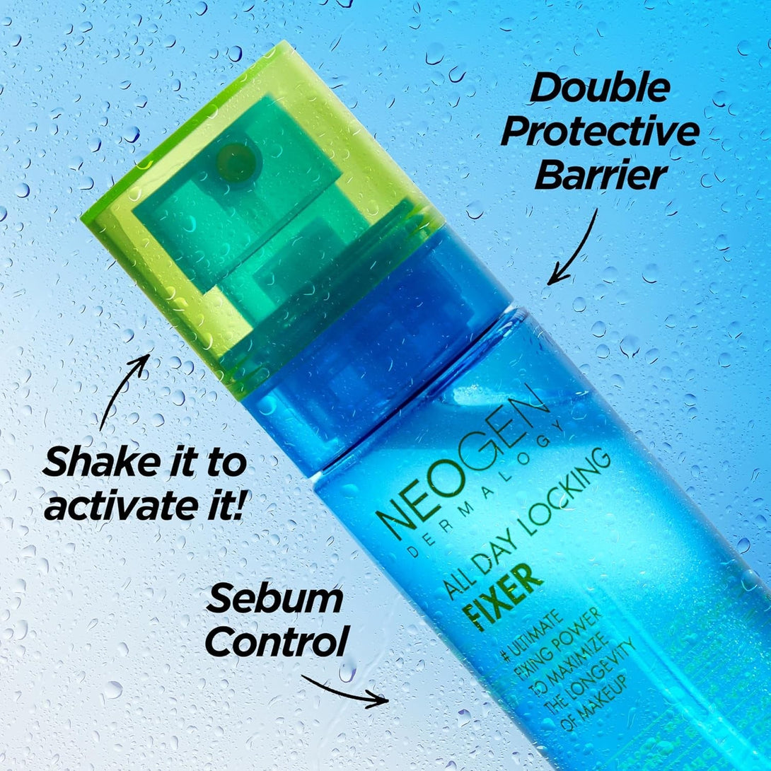 NEOGEN All Day Makeup Setting Spray - Hydrating Weightless Sebum Control Fixer (All Day Locking Fixer 80Ml) / K-Beauty/Makeup Finishing Spray Long Lasting