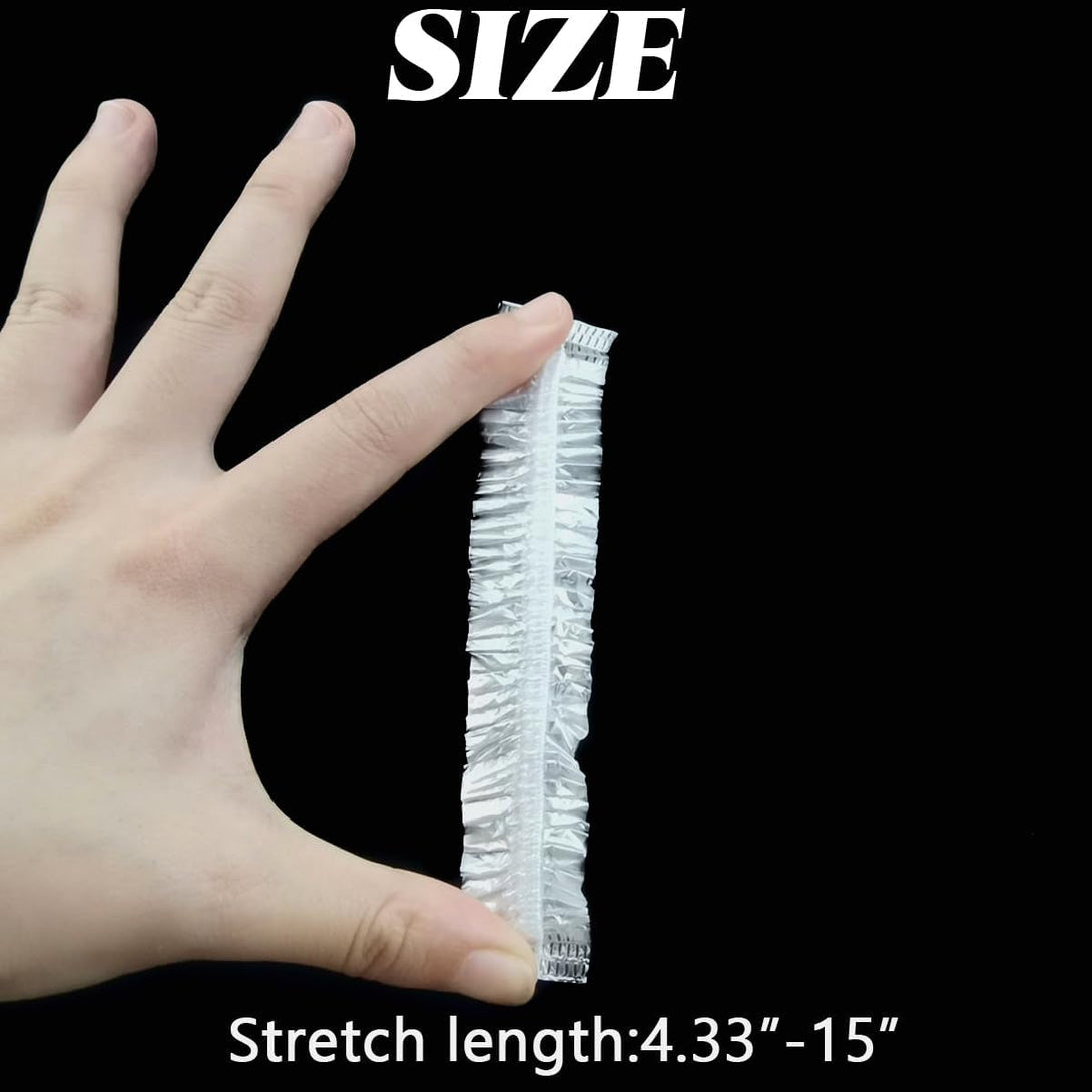 300PCS Plastic Bowl Covers Elastic Disposable Bowl Covers for Food Storage, Stretch Covers for Bowls, Fresh Keeping Bags Stretch Lids Kitchen Wrap Seal Bags for Cover Food