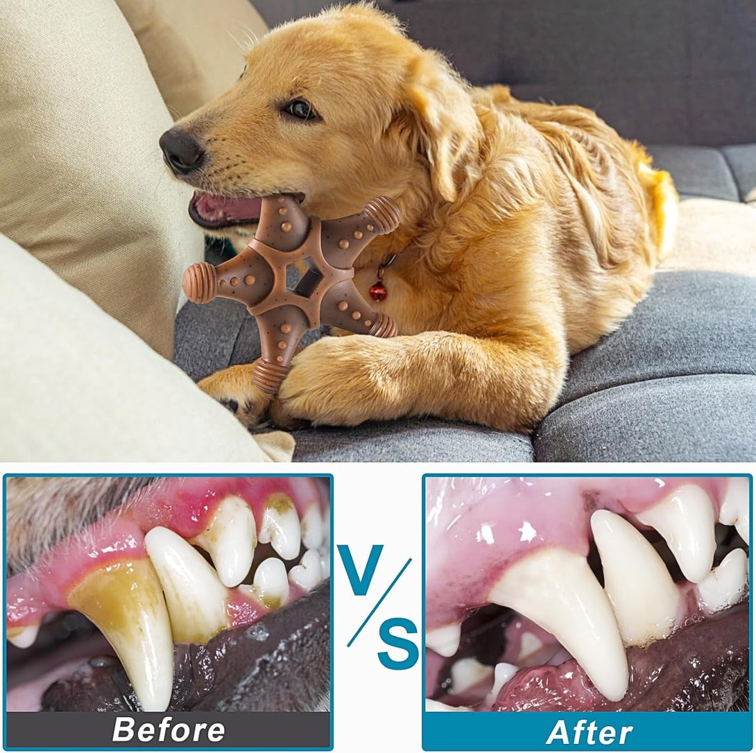 Dog Toys for Aggressive Chewers, Indestructible Toys for Large Dogs, Dog Chew Toys for Large Medium Small Breed, 3 Pack Super Chewer Toys with Tough Nylon, Gift for Dogs