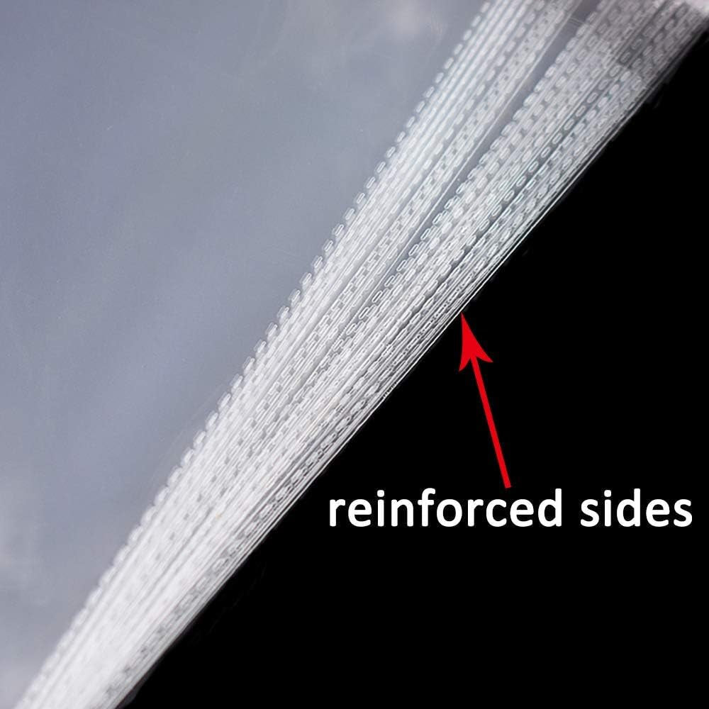 50 Pcs 12" X 16" Self Seal Clear Cellophane Bags Resealable Plastic Apparel Bag Perfect for Packaging Clothing, T-Shirt, Brochure, Prints, Handicraft Gift Bags
