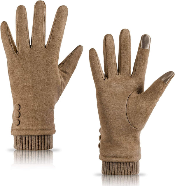 Women'S Winter Touch Screen Texting Phone Windproof Gloves - Fleece Lined, Thick Warm Gloves