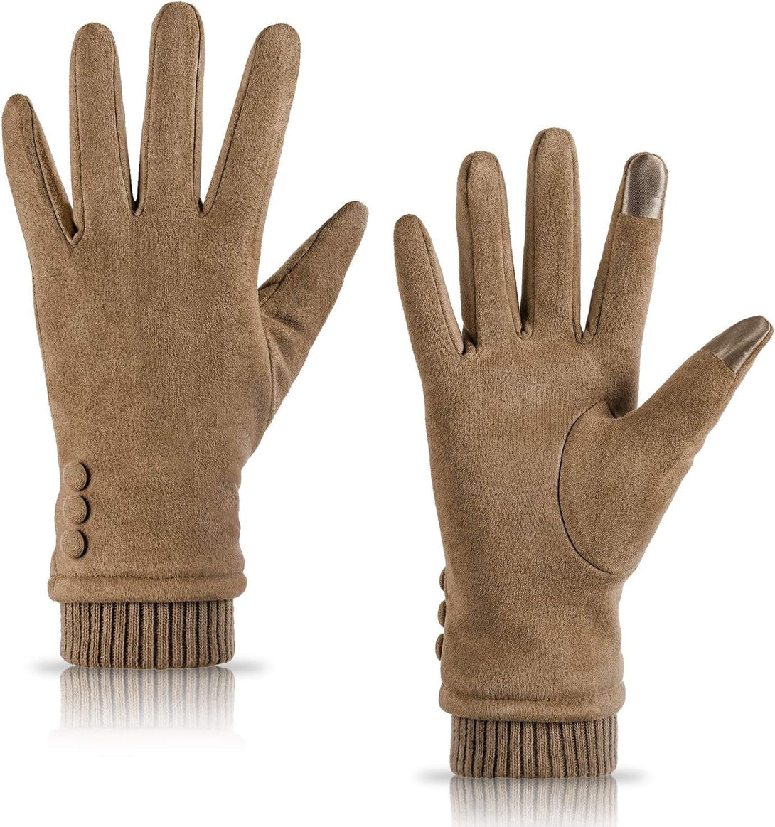 Women'S Winter Touch Screen Texting Phone Windproof Gloves - Fleece Lined, Thick Warm Gloves