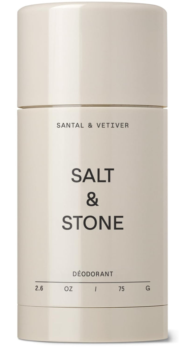 SALT & STONE Natural Deodorant - Santal | Extra Strength Natural Deodorant for Women & Men | Aluminum Free with Probiotics, Seaweed Extracts & Shea Butter (2.6 Oz)