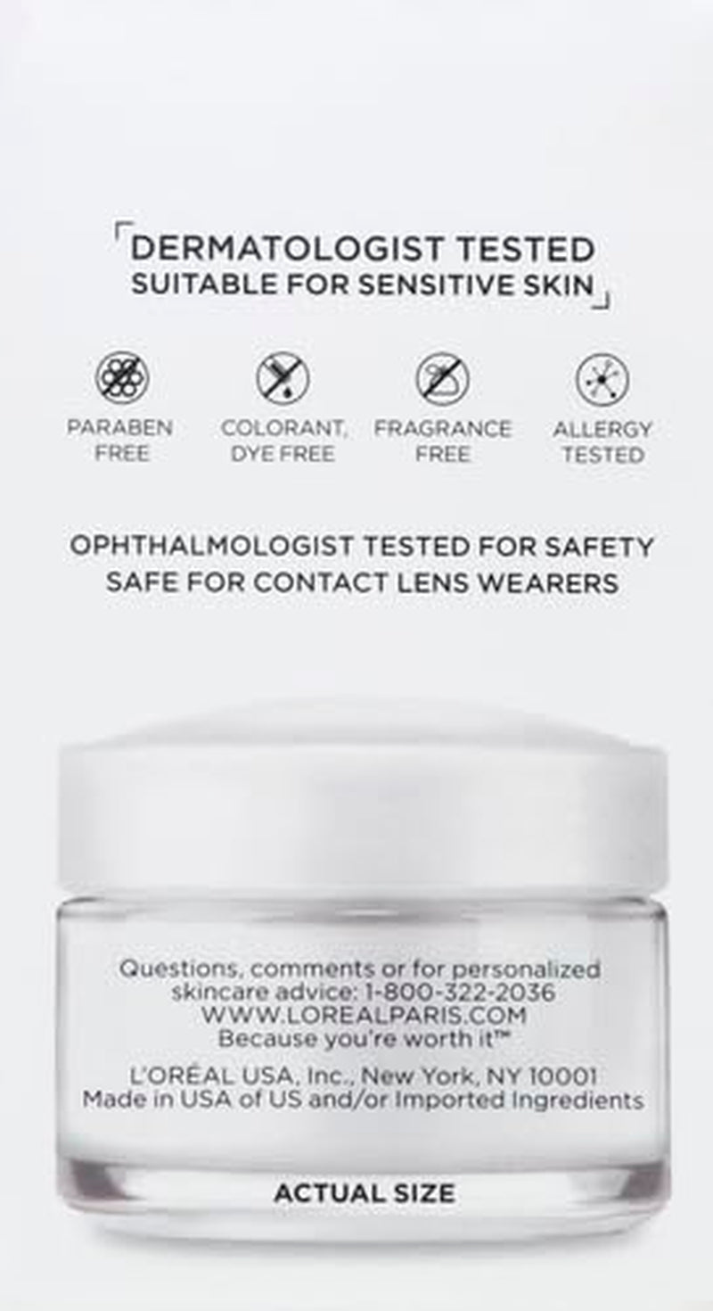 L'Oreal Paris Skincare Revitalift Anti-Wrinkle and Firming Eye Cream with Pro Retinol, Treatment to Reduce Dark Circles, Fragrance Free, 0.5 Oz.