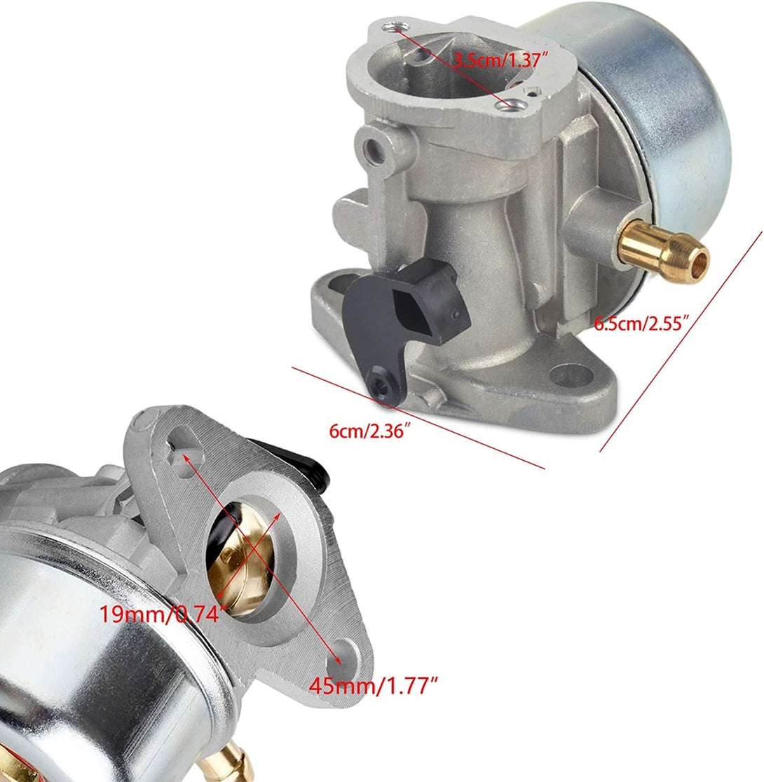 799868 Carburetor Compatible with Briggs & Stratton 498170 799872 694202 497586 498254 790821-14111 Carburetor +795259 Air Filter Cleaner Primer Base by LEIMO