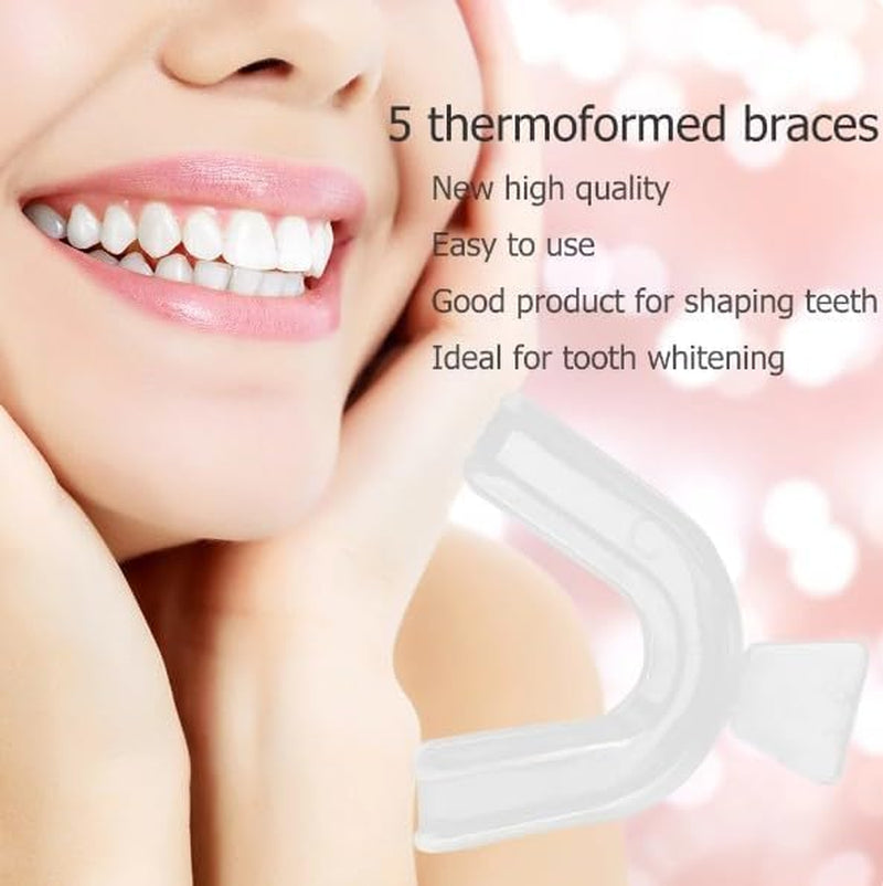 4Pcs Transparent Mouth Guard Silicone Grinding Guard Teeth Whitening Tray Sleeping Gum Shield for Sports Bruxism Bite Guard,Teeth Grinding Guards,Health and Household,Oral Care,Easy to Use